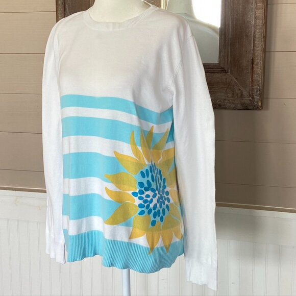 Lilly Pulitzer Lightweight cotton sweater  Sz M - Picture 10 of 11